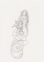 seahorse and mermaid rider 